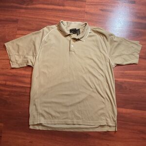 Gold athletic polo